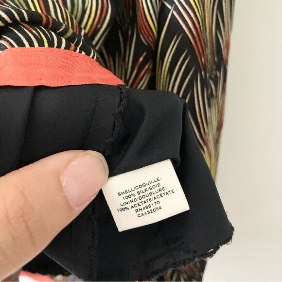 Anthropologie Moulinette Soeurs Silk Feather Dress in black size 2 - Picture 4 of 5